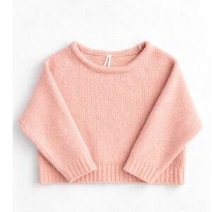 Anthropologie Chunky Ribbed Knit Oversized Pullover Sweater Wool Blend Small